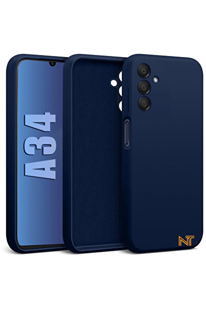 Nezih Case Samsung Galaxy A34 Kılıf Kamera Korumalı Lansman Kadife Iç Yüzeyli (şık Tasarım) Silikon Kapak