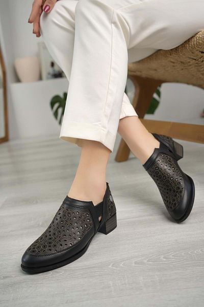Mammamia D24YA-640 Women's Leather Casual Shoes