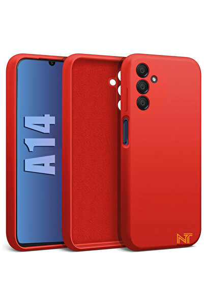 Nezih Case Samsung Galaxy A14 Kılıf Kamera Korumalı Lansman Kadife Iç Yüzeyli...