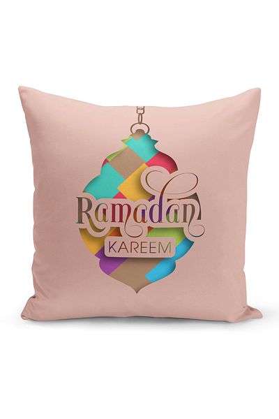 Bertille Home Κάλυμμα μαξιλαριού ριχτάρι σειράς Ramadan διπλής όψης με ψηφιακή εκτύπωση (Κάλυμμα μαξιλαριού Ramadan)