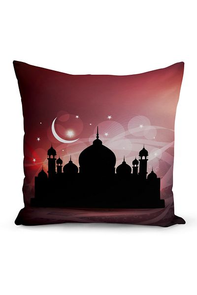 Bertille Home Husă de pernă cu imprimare digitală pe două fețe din seria Ramadan (Husă de pernă Ramadan)