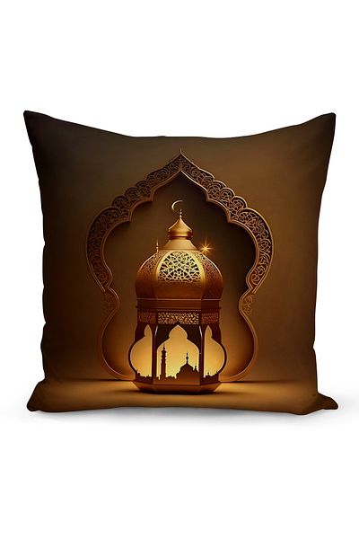 Bertille Home Серия Ramadan Двустранна калъфка за възглавница с дигитален печат (калъфка за възглавница Ramadan)