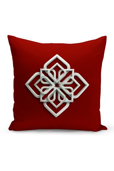 Bertille Home Husă de pernă cu imprimare digitală pe două fețe din seria Ramadan (Husă de pernă Ramadan)