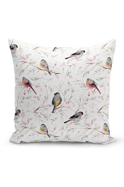 Bertille Home Κάλυμμα μαξιλαριού ριχτάρι σειράς Classic με ψηφιακή εκτύπωση διπλής όψης