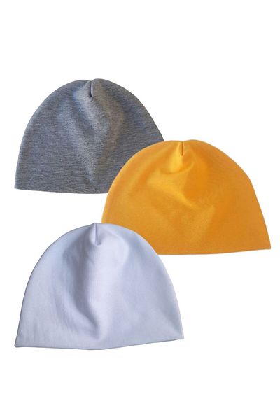 A Bunch 3-Piece Baby Beanie/ Baby Hat/ Combed Cotton Beanie/ Children's Hat, beanie, uukar parrot, uukar beani, papaq