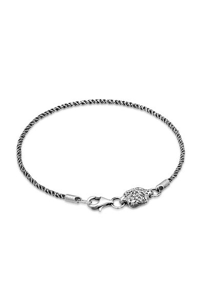 HAZE & GLORY Armband Day To Day Kordelkette 925 Silber