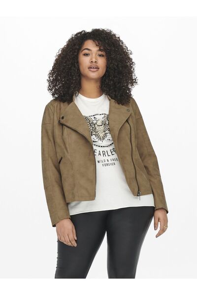 Only Carmakoma Kunstlederjacke Caravana Kunstlederjacke