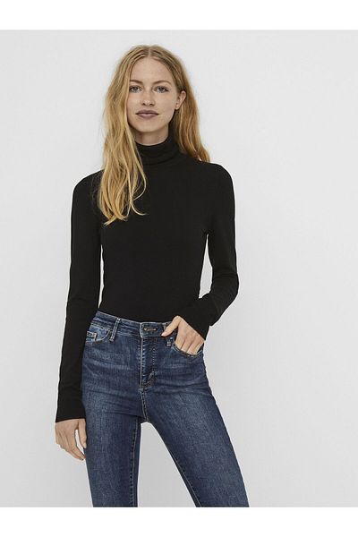 Vero Moda Strickpullover VMGLORY LS DEVRE YAKA BLUZ GA NOOS