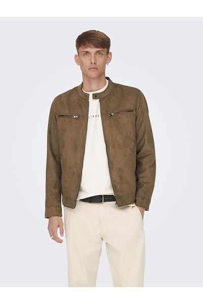 Only & Sons Herrenjacke aus Wildlederimitat 22021446