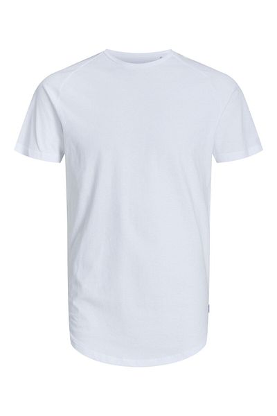 Jack & Jones Μπλουζάκι με στρογγυλή λαιμόκοψη Basic απλό λευκό χρώμα 12164936