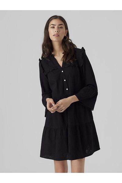 Vero Moda Bluse VMDICTHE 3/4 MIXED EMB TUNIC WVN