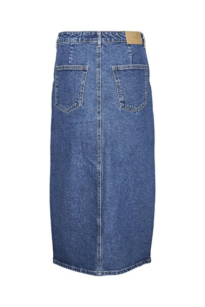Veromoda Curve Jeansrock Vmcveri Hohe Taille Langer Kayası