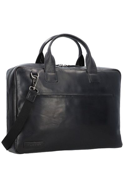 Plevier Rock Onyx Aktentasche RFID Schutz Leder 43 cm Dizüstü Bilgisayar