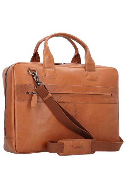 Plevier Rock Onyx Aktentasche RFID Schutz Leder 43 cm Laptopfach