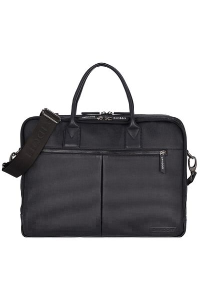 Davidoff Paris Aktentasche Leder 39 cm Laptopfach