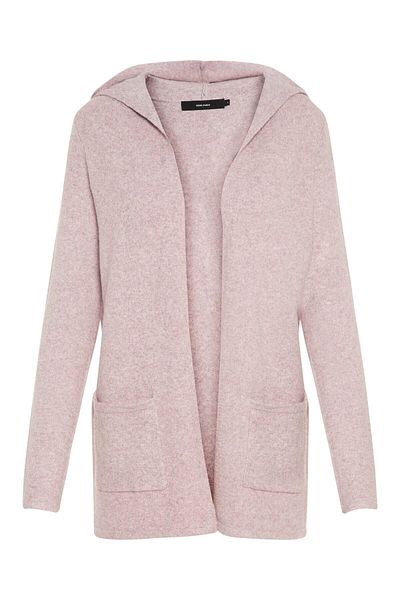 Vero Moda VMDOFFY Strickjacke LS – Strickjacke mit offener Kapuze, GA Noos
