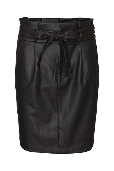Vero Moda Schwarzer Damenrock mit hoher Taille und Gürtel10233919 VMEVA