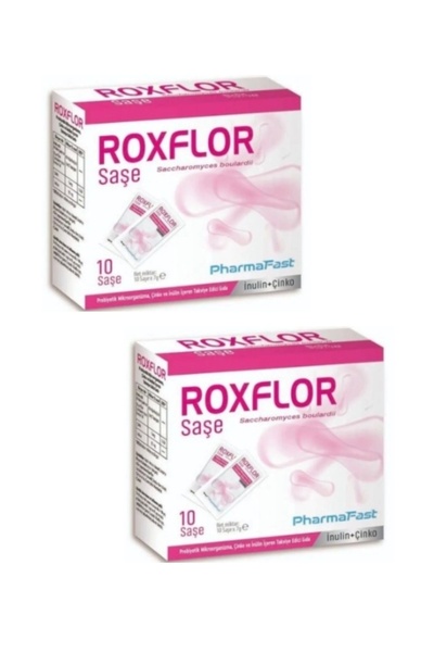 Pharma Fast بروبيوتيك روكسفلور - 2 قطعة مع 10 أكياس من الإينولي والزنك