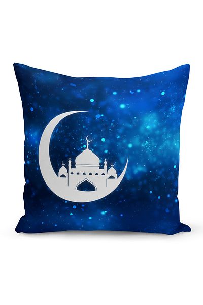 Bertille Home Husă de pernă cu imprimare digitală pe două fețe din seria Ramadan (Husă de pernă Ramadan)