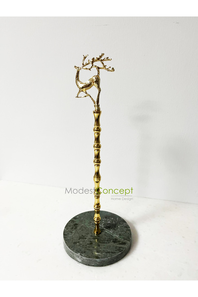 Modestmar Yeşil Mermer Havluluk Gold Uçan Geyik Verde Guatemala