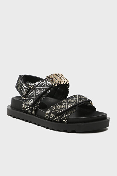 Guess Fabelis Logolu Sandalet FL6FBSFAL03  SANDALET FL6FBS FAL03 BLKPL