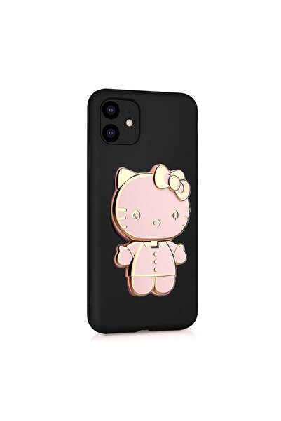 enfein Huawei P30 Lite Için Kılıf Stand Olabilen Aynalı Pembe Kitty-01 Kapak ...