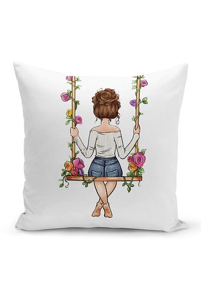 Bertille Home Κάλυμμα μαξιλαριού ριχτάρι διπλής όψης σειράς ρετρό (κάλυμμα μαξιλαριού ρετρό)