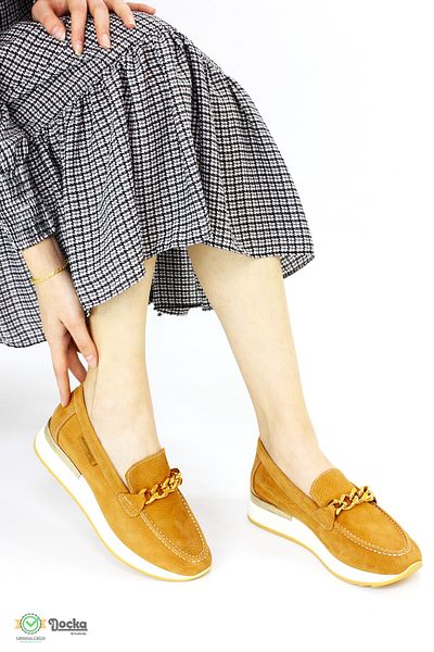 Mammamia Women's Genuine Leather Orthopedic Daily Chain Detailed Loafer Shoes M25/YA-MİA