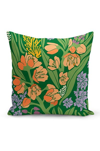 Bertille Home Husă de pernă cu imprimare digitală pe două fețe din seria Bohemian (husă de pernă boemă)