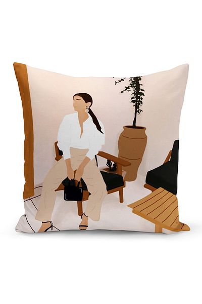 Bertille Home Κάλυμμα μαξιλαριού ριχτάρι διπλής όψης σειράς Bohemian (Κάλυμμα μαξιλαριού Bohemian)