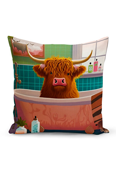 Bertille Home Husă de pernă cu imprimare digitală pe două fețe din seria Bohe...