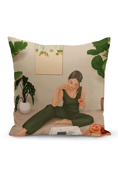 Bertille Home Κάλυμμα μαξιλαριού ριχτάρι διπλής όψης σειράς Bohemian (Κάλυμμα μαξιλαριού Bohemian)