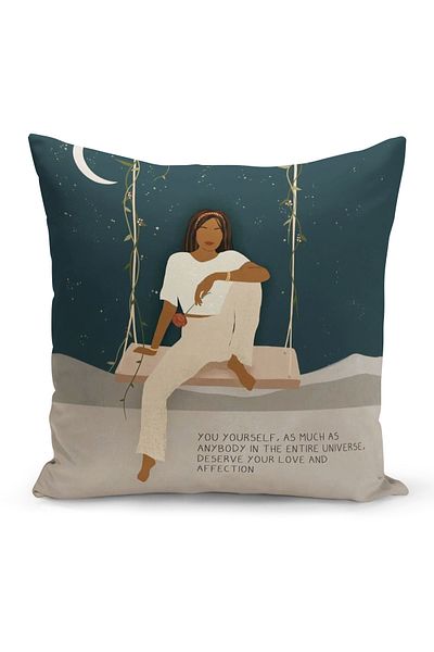 Bertille Home Husă de pernă cu imprimare digitală pe două fețe din seria Bohemian (husă de pernă boemă)