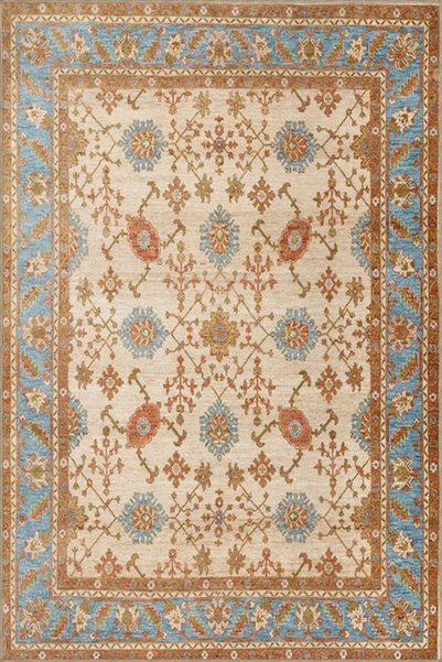 Rugs Modern Halı Covor țesut cu model tradițional de trandafiri în nuanțe de ...
