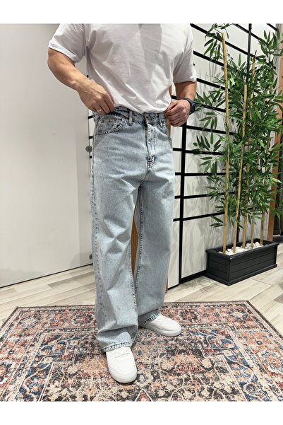 UTTBASİC OldScool Baggy Jeans Light Blue - KP349