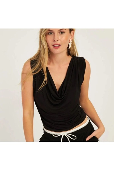 moda duygu sandy degaje yaka bluz