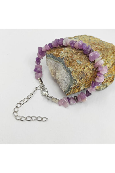 ByKolyeucum سوار حجر الليبيدوليت المكسور من الحجر الطبيعي