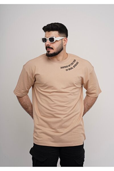 Est Estola Ανδρικό υπερμεγέθη 100% βαμβακερό ύφασμα με χοντρή υφή Crew λαιμόκοψη