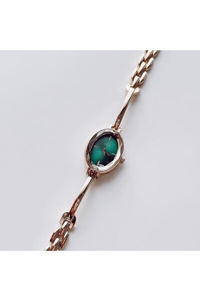 Boise Atelier Pera Gold Green Watch | Saat