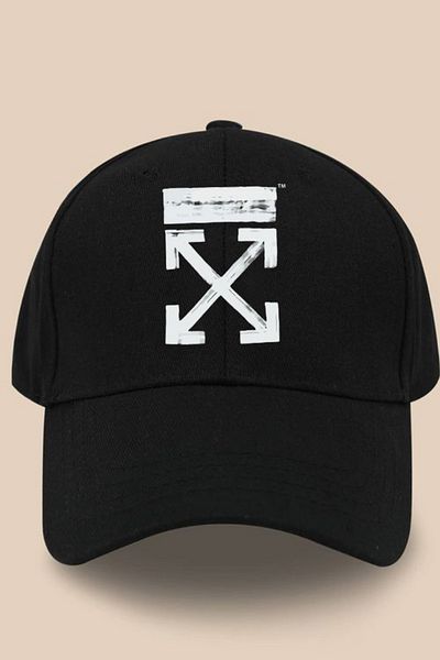 Touz Moda Μαύρο καπέλο γκράφιτι