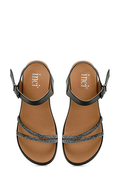 İnci Sandale cu talpă groasă pentru femei INCI WOLF 4FX negre