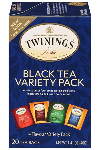 Twinings Black Tea Variety Pack Bardak Poşet Çay 20 Adet