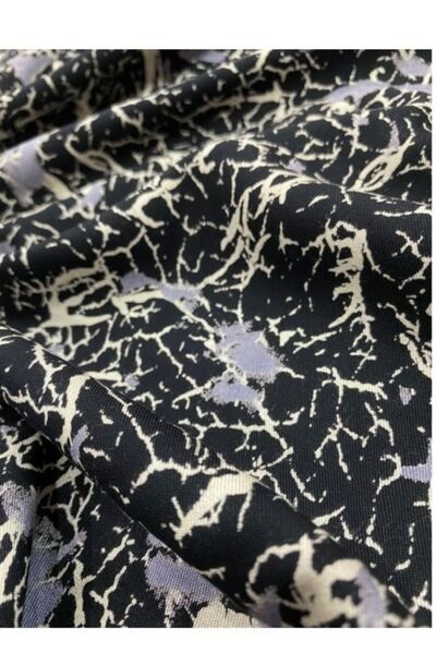 Evimmis Desenli Pamuklu Belmando Viskon Kumaş Elbiselik Eteklik Şalvarlık Çift En (150 Cm)