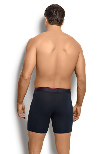 Jiber Ανδρικό μπόξερ 3 τεμαχίων Navy Blue Cotton Lycra 268