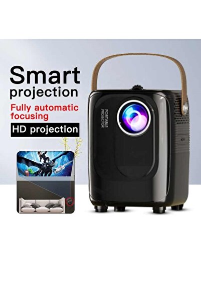 Tastech ANDROİD MİNİ PROJEKSİYON CİHAZI WİFİ BLUETOOTH USB 4K 1080P EV SİNEMA...