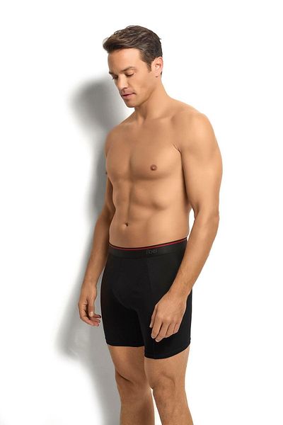 Jiber Ανδρικό μαύρο βαμβακερό Lycra Boxer 3 τεμαχίων 268
