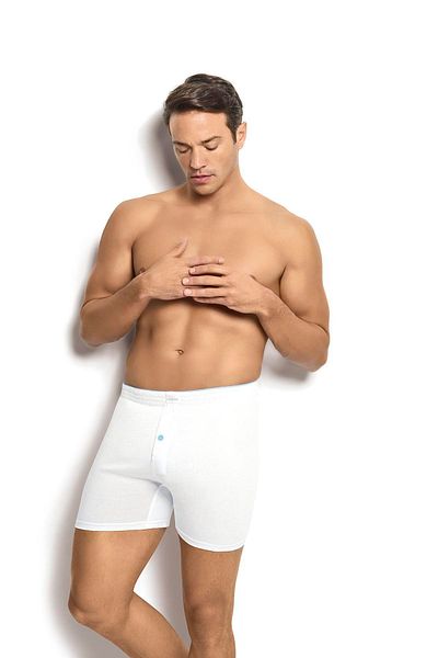 Jiber Ανδρική ζώνη με λευκή πετσέτα Cotton Boxer 127