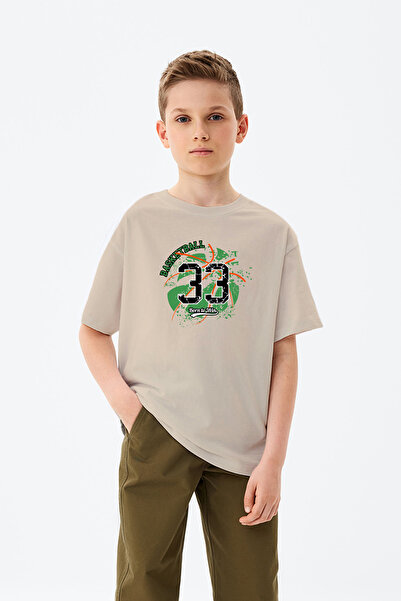MYADA Basketball Printed Boy's T-Shirt with Number 33