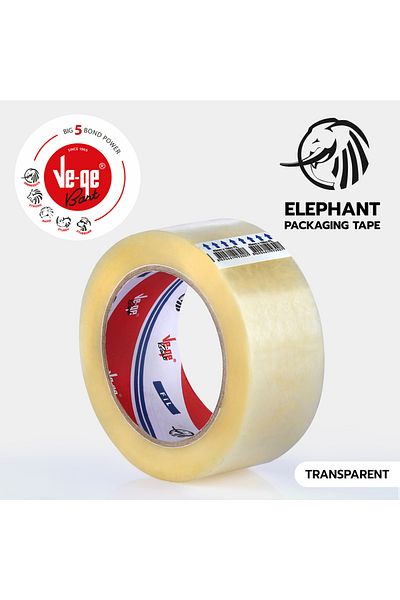 Ve-ge Elephant Box Band 45x100mm Transparent 6-Pack