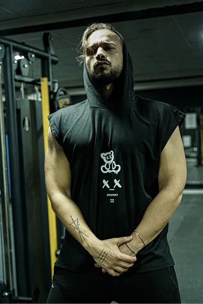 Oxlade Sleeveless Athlete Undershirt Capshon Toptank (Hoodie)